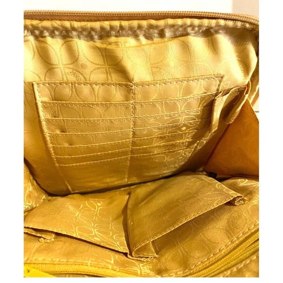 Fossil Mustard Yellow Leather Crossbody Bag - Picture 5 of 10